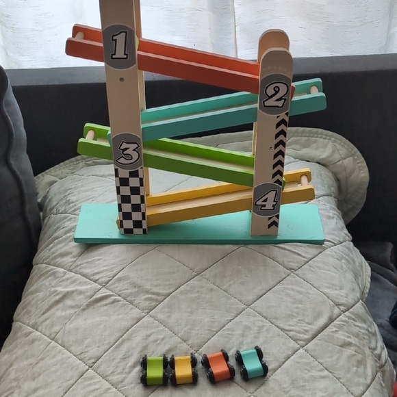 Multicolor Wooden Car Ramp Racer - Picture 3 of 5